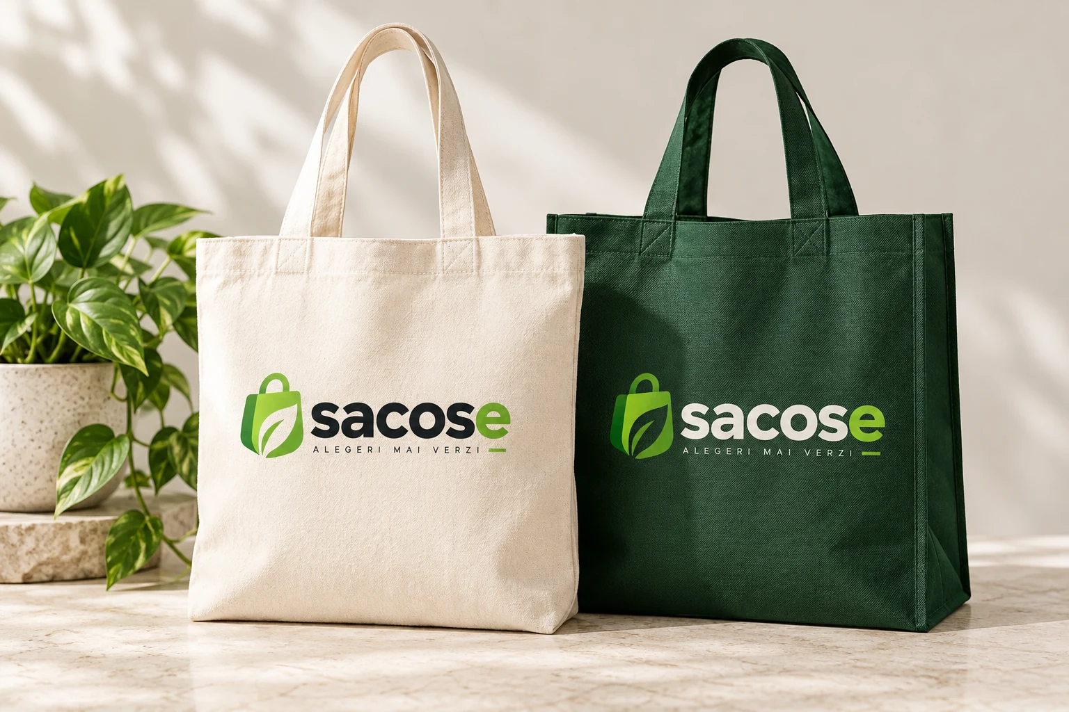 Sacoșe personalizate cu logoul Sacose
